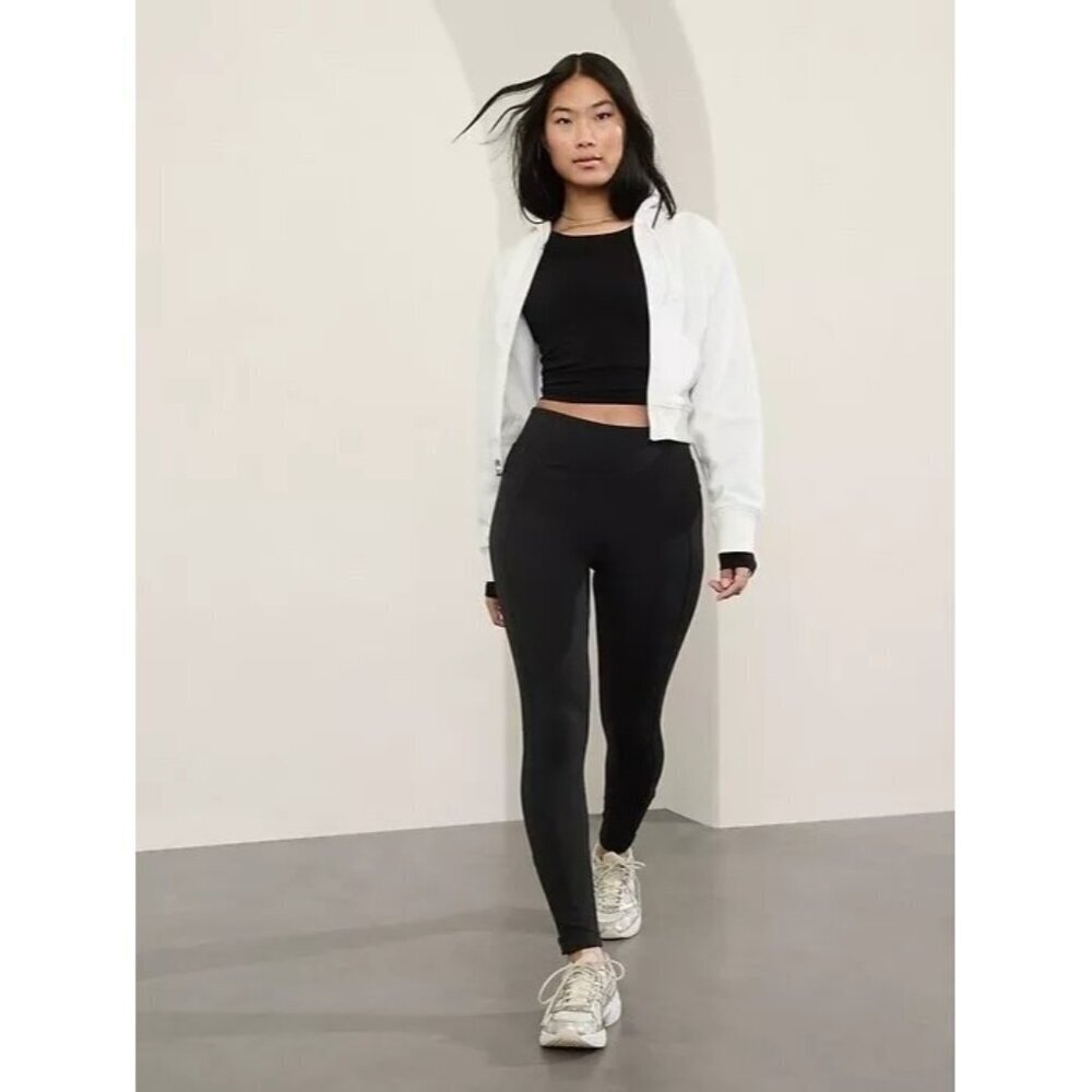 Athleta Delancey Skyline High Rise Leggings Black Medium
